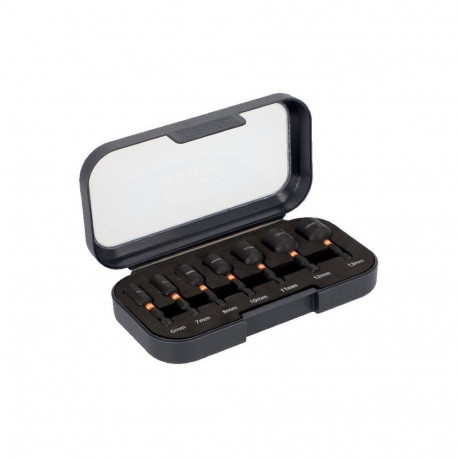 Impact Torsion Hex Head Magnetic Nut Drivers Set, 1/4 -7 pcs