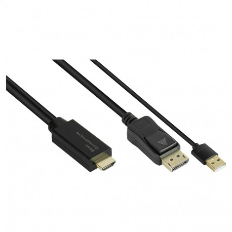 "Good Connections Adapterkabel HDMI2.0b-St.-DP1.2-St. 2m"