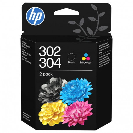"HP 302/304 Tri-color/Black Ink Cartridge 2-Pack"
