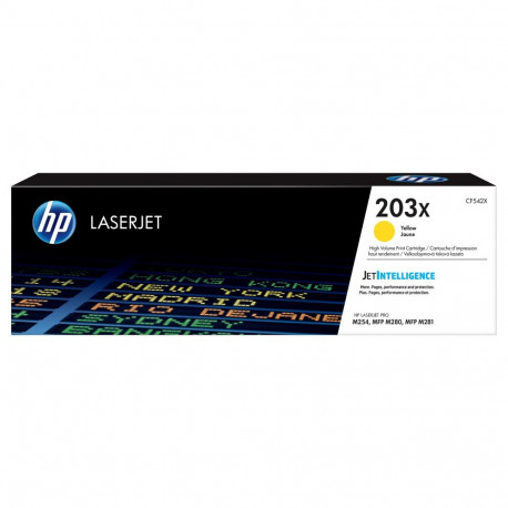 HP tooner CF 542 X kollane No. 203 X