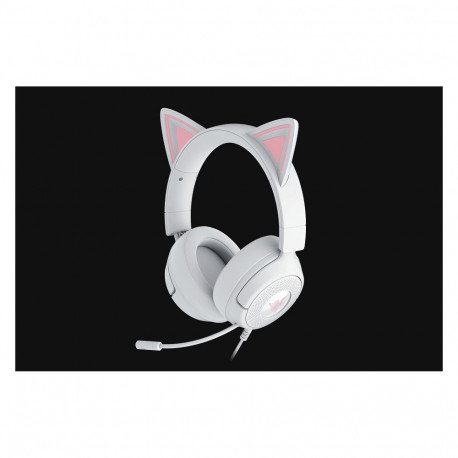 Razer mänguri kõrvaklapid Kraken Kitty V3 X juhtmega, valge