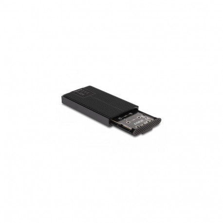 DeLOCK External Enclosure USB 20 Gbps for 2 x M.2 NVMe PCIe SSD with USB Type-C female and RAID - to