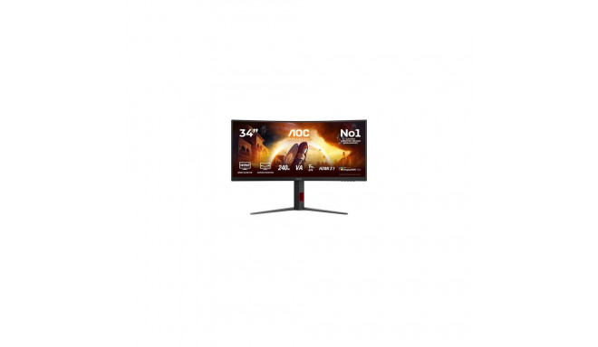 AOC G4 CU34G4Z computer monitor 86.4 cm (34") 3440 x 1440 pixels Wide Quad HD LED Black, Red