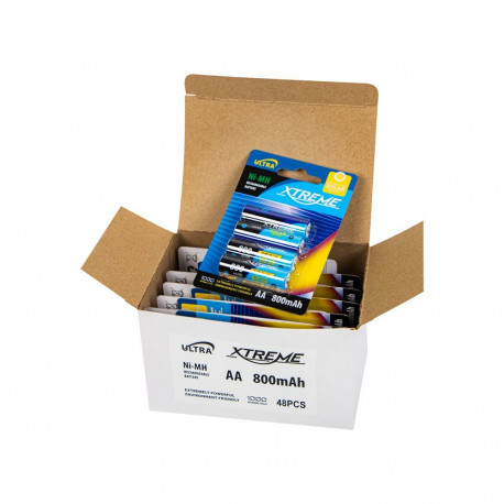 82-723# akud r6 Ni-MH AA 800mAh xtreme päikesevalgustitele 12 blisterit