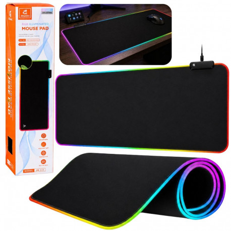 hiirematt klaviatuuri jaoks LED-valgustusega 40x90cm
