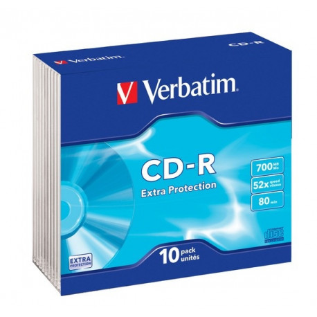 Verbatim CD-R 52x 700MB SlimCase 10pcs