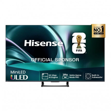 hisense Mini LED TV | 65U7Q | 65 | Smart TV | VIDAA Smart OS | UHD | Black