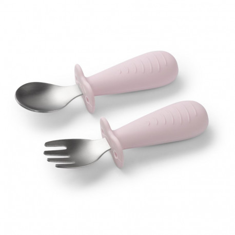 Babyono stainless steel spoon and fork blue 1665/02
