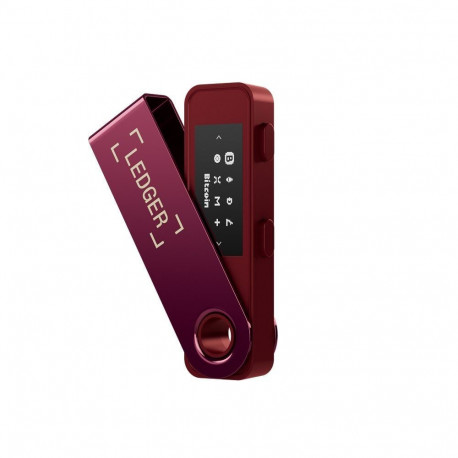 Riistvaraline krüptorahakott Ledger Nano S Plus, tumepunane - ERIPAKKUMINE!