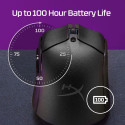 MOUSE USB OPTICAL WRL/PULSEFIRE HASTE 2 BLACK HYPERX