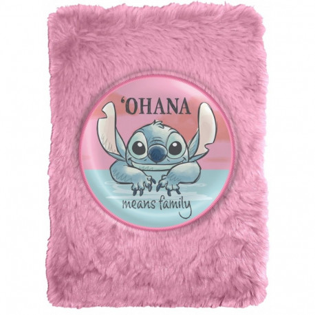 Pamiętnik notatnik pluszowy stitch