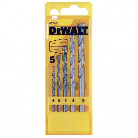 5PCS MASONRY DRILLS IN CASSETTE