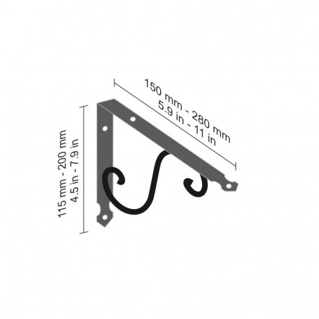 ORNAMENT 200X150 MM WROUGHT IRON