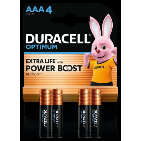 BATTERIES DURACELL OPTIMUM AAA 4PCS