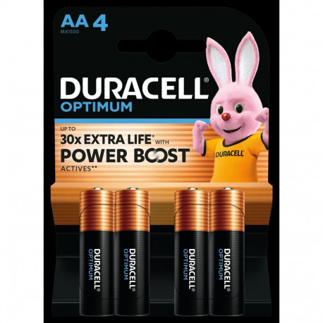 BATTERIES DURACELL OPTIMUM AA 4PCS