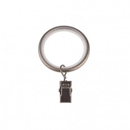 RINGS WITH CLIPS SIL D16/19 MAT CHRO(10)