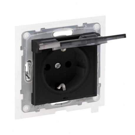 IP44 SOCKET AUTO TERMINALS BLACK