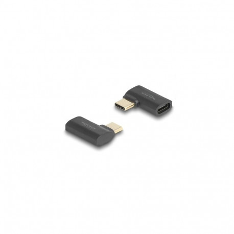 DeLOCK USB Adapter 40 Gbps USB Type-C PD 3.1 240 W male to female angled left / right 8K 60 Hz