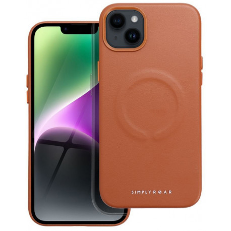 Roar kaitseümbris Leather Mag Apple iPhone 14 Plus, pruun
