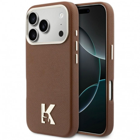 KARL LAGERFELD case for IPHONE 17 Pro Max compatible with MagSafe KLHMP17X5PGFKHGW (Karl Head Logo) 