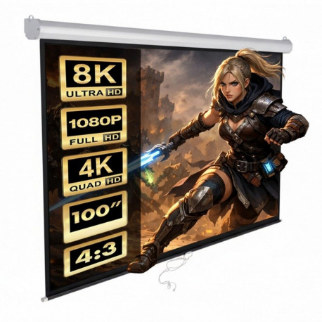 Maclean projector screen MC-594 100" 4: 3 200x150