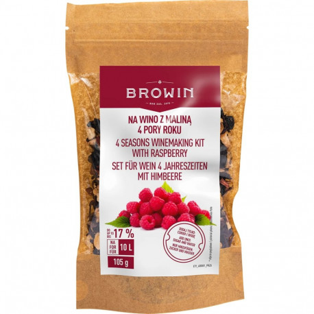 Browin Winemaking Kit 400001, 10L, 100g dried ingredients, 5g yeast, up to 17% alcohol