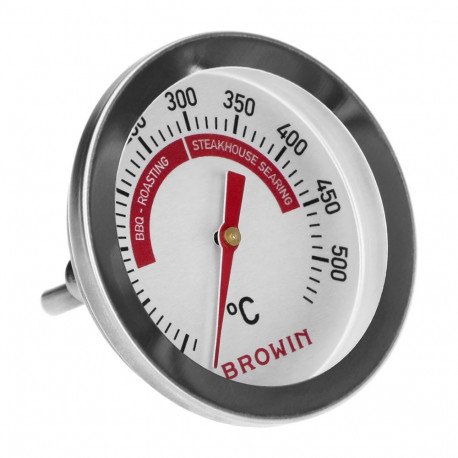 Grill and BBQ Thermometer BROWIN 101240, 50 to +500°C, Bimetal, 5.3 cm
