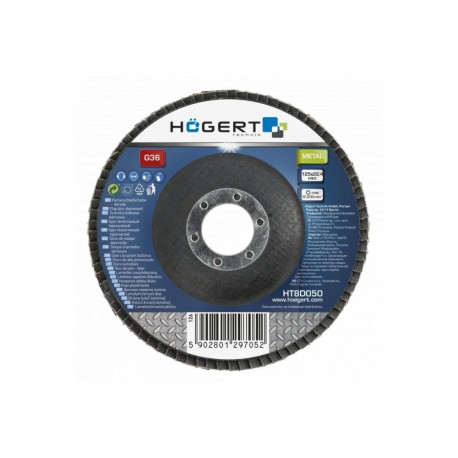 Hogert lapiņu lihvketas HT8D051, 125mm, 22.4mm, G40, alumiiniumkattega, kõrge jõudlus, libisemiseta
