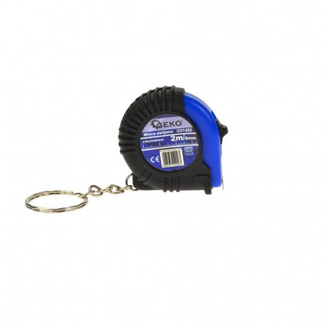 Mērlente ar atslēgu piekariņu, 2m x 6mm, bloķējama, G01460, GEKO