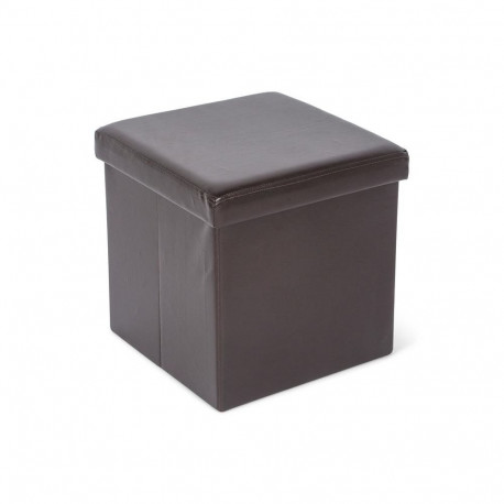POUF MATEO WITH STORAGE MDF DARK BROWN