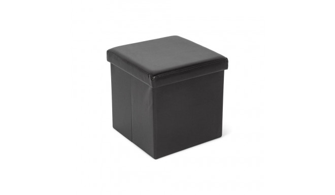 POUF MATEO WITH STORAGE MDF BLACK