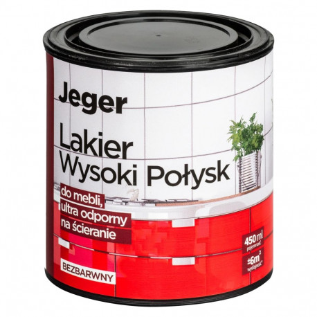 VARNISH JEGER HIGH GLOSS 0.45L