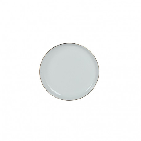 Taldrik kullatud äärega 19cm, valge