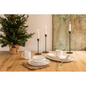 PLATE WITH GOLD RIM WHITE 19CM