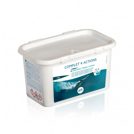 AGENT FOR POOL WATER 4 ACTIONS 1KG TB