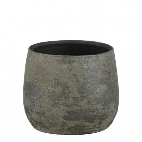 CERAMIC POT OLAF D19.5 H15.5CM ANTHRACIT