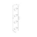 SPOT LIGHT BAT 4XGU10 GOLD