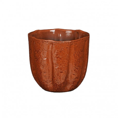 CERAMIC POT ALFREDO D19 H17CM RED