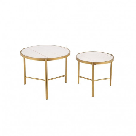 TABLE COFFEE FATIMA D63-48CM WHITE