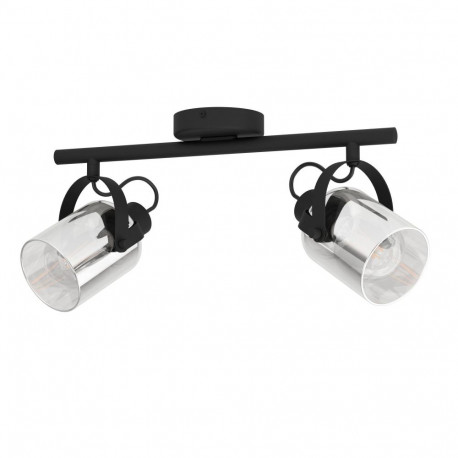 SPOT LIGHT BERREGAS 2XE27 BLACK/CHROME