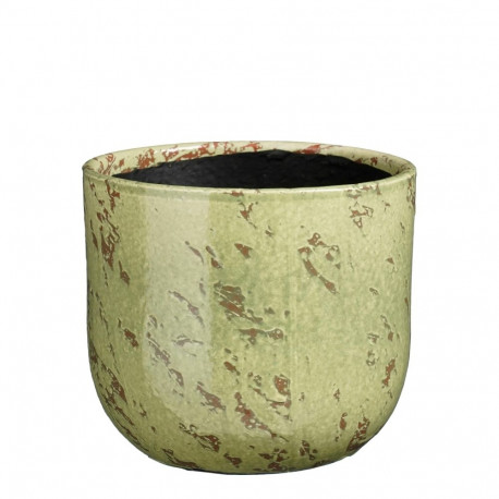CERAMIC POT SANDRO D18 H16CM GREEN