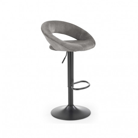 BAR CHAIR H-102 BLACK/GREY 48X53X78-100