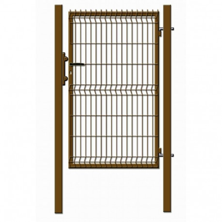 Paneeliga värav 1000X1530 pruun 60X60