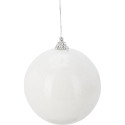 Valge sädelev klaasist ehe D10cm