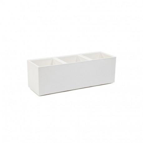 Plastist lillepott Karo 90x30x30cm kreemjas