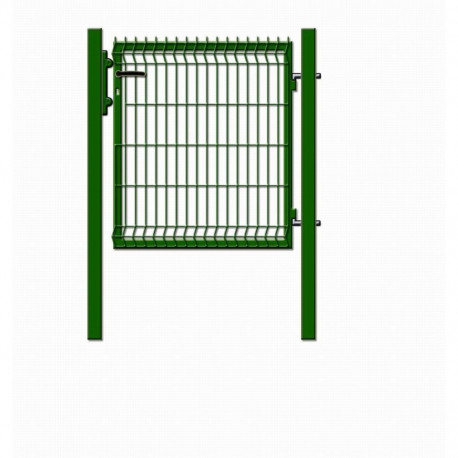 WICKET WITH PANEL 1000X1030 GREEN 60X60