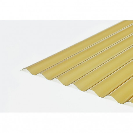 PVC SHEET SINUS 0.7X900X2000MM BRONZE