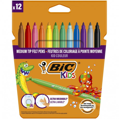 COLOR FELT PENS KID COULEUR BOX12