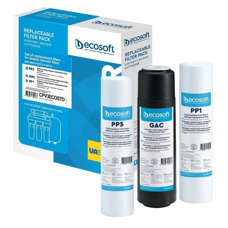 FILTERS FOR RO SYST ECOSOFT 1-2-3 STAGES