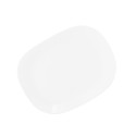 PLATE SQUARE OVAL 34.3CM WHITE